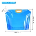 thumbnail image 2 of Unique Bargains 10L Collapsible Water Container Bag, Plastic Storage Jug Folding Water Bag, 2 Pack Blue, 2 of 7