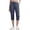 639#Dark Blue, variant on Comfortable Multi Pocket Cargo Capris Lightweight Hiking Travel Outdoor Summer Pants Coffee M