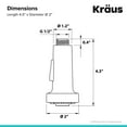 thumbnail image 6 of Kraus Dual Function Kitchen Faucet Sprayer in Matte Black, 6 of 7