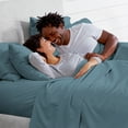thumbnail image 3 of Bare Home 5 Piece Sheet Set, Microfiber, 2 Extra Pillowcases, Twin XL, Coronet Blue, 3 of 6