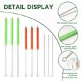 thumbnail image 4 of Juego de cepillos limpiadores de pajitas Lexic, 9 piezas, reutilizables, de colores largos, 4 of 8
