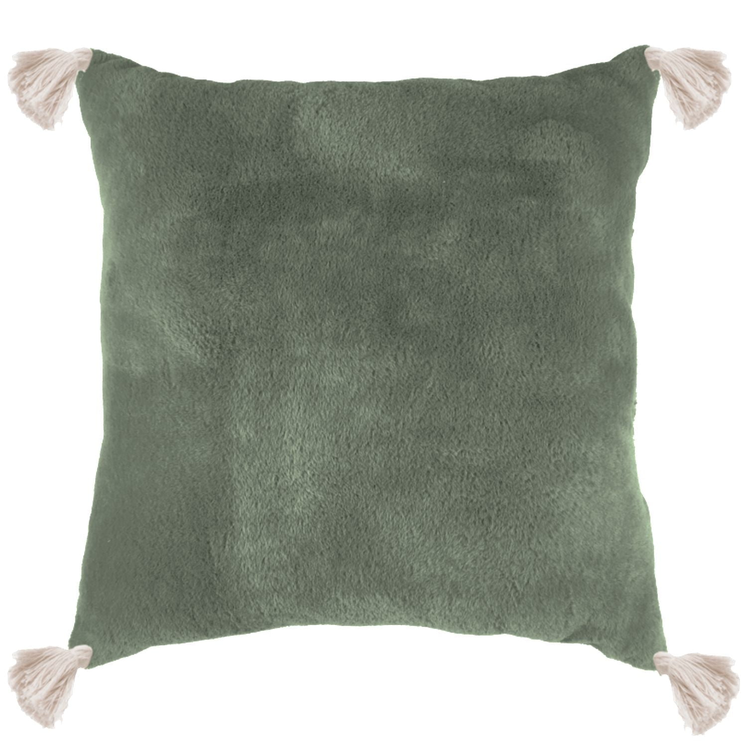 hometrends Coussin Décoratif en Sherpa Olive