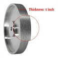 thumbnail image 3 of , 6Inch Dia x 1Inch Wide, with 1/2Inch Arbor, Diamond Grinding Wheel for Sharpening HSS, 80 Grit, 3 of 7