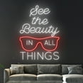 thumbnail image 5 of Handmadetneonsign See The Beauty In All Things Neon Sign, Eyewear Neon Light, Eyeglasses Led Sign, 5 of 5