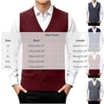 thumbnail image 3 of Riecok Men Vest Sweater Sleeveless V Neck Button down Sweaters Lightweight Solid Winter Tops with Pockets Gray L, 3 of 5