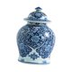 thumbnail image 2 of Jarrón de cerámica con flores esmaltadas, centro de mesa decorativo, tarros de porcelana con jengibre 20cmx31cm, 2 of 9