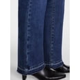 thumbnail image 4 of Scenario Women's and Women's Plus High Rise Straight Leg Let Down Hem Jeans, 29" Inseam, Sizes 0-28W, 4 of 8