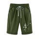 thumbnail image 1 of Puntoco Pantalones cortos de salón para mujer Pantalones cortos con cordón y estampado de béisbol con cintura elástica para mujer, 1 of 2