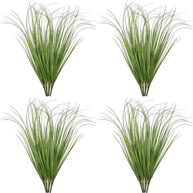 Plantas artificiales CATTREE, hierba de trigo, 50 cm, 16 paquetes