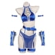 thumbnail image 4 of Disfraz de fantasía de Kitana de Mortal Kombat, lencería sexy para mujeres adultas, ropa interior, muñecos de peluche de Kitana, traje de juego de rol de Halloween, 4 of 5