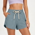 thumbnail image 2 of HAPIMO Women's Shorts With Pockets Stylish Look For Modern Fashion Needs For Various Types Style Blue XXL, 2 of 9