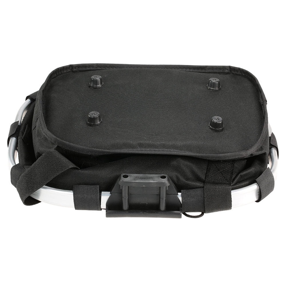 AREALER Bike Detachable Cycle Front Canvas Basket Carrier Bag Carrier Aluminum Alloy Frame