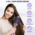 thumbnail image 4 of NEXPURE Hair Dryer and Blow Dryer Brush in One, New Upgrade 4 in 1 Hair Dryer Brush with Hair Straightening/Blow-drying/Curling/Styling Functions, w/ Negative Ion Anti-frizz Ceramic Titanium Barrel, 4 of 7