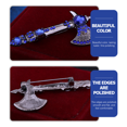 thumbnail image 3 of Axe Brooch Pin Vintage Tomahawk Pin Shiny Rhinestone Brooch for Female Male, 3 of 6