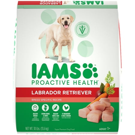 IAMS ProActive Health Adult Labrador Retriever Dry Dog Food, Chicken Flavor, 30 Pound