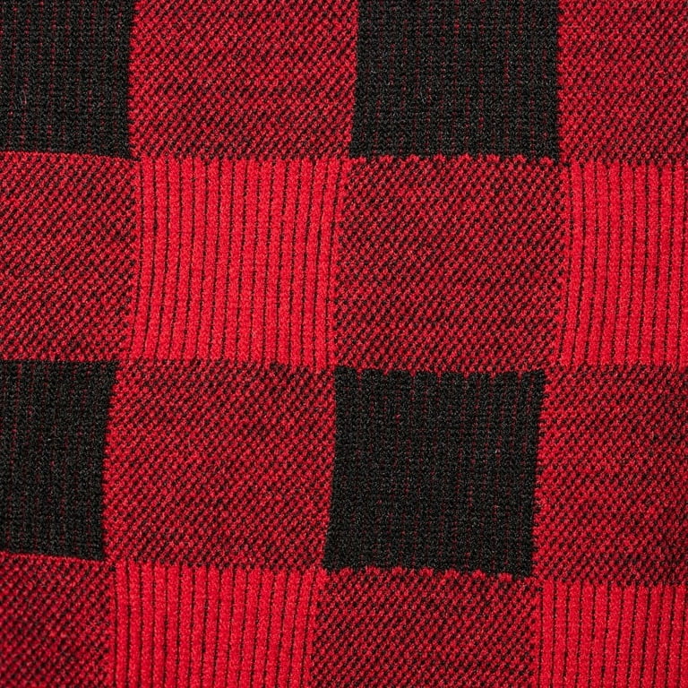 Red Black Plaid Fleece Lined Leggings L/XL Muk Luks