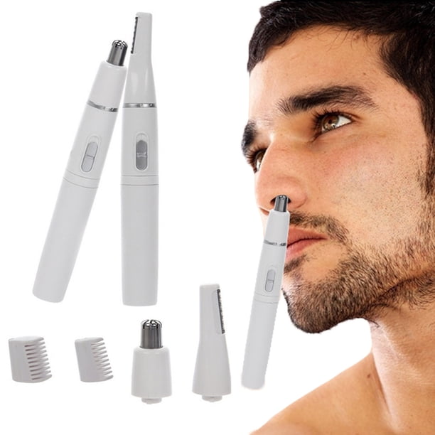 2 En 1 Pelo Eléctrico De La Oreja De La Nariz Para Los Hombres Y Las Mujeres Cuchillo Que Forma De La Ceja