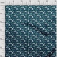 thumbnail image 3 of oneOone Cotton Cambric Teal Blue Fabric Christmas Sewing Fabric By The Yard Printed Diy Clothing Sewing Supplies 56 Inch Wide, 3 of 5