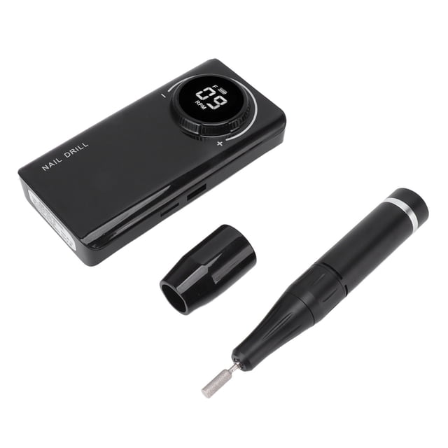 Taladro Eléctrico Para Uñas, Máquina Pulidora De Uñas Recargable Con Pantalla LED De 35000RPM Para Salón De Manicura