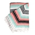 thumbnail image 1 of Manta falsa mexicana Open Road Goods, multicolor, menta y melocotón, 1 of 6