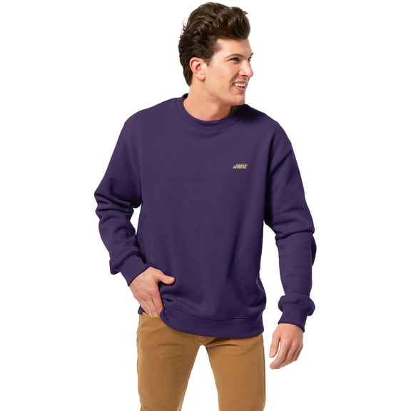 Men's-League Collegiate Wear  Purple James Madison Dukes Essentials 2.0 Pullover Sweatshirt