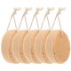 thumbnail image 3 of 5 esponjas de baño de algas artificiales de algodón y panal, biodegradables, para niños y adultos, con cuerda para colgar (marrón), 3 of 7