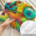thumbnail image 4 of Queen Size Fitted Sheet Set - Colorful Flower 3 Piece Bedding Sets 16" Deep Pocket Fitted Sheet with 2 Pillowcases, Boho Abstract Sunflowers Vintage Blossom Brushed Microfiber Hotel Luxury Bed Sheets, 4 of 9