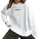 thumbnail image 2 of Camisetas de Larga Extragrandes para Mujer 2025, Camisetas Básicas de Cuello Redondo, Tops de Otoño, Ropa Informal de Entrenamiento Y2K M, 2 of 8