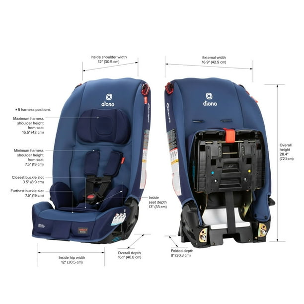 Diono radian 5 clearance width