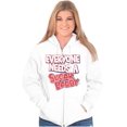 thumbnail image 4 of Everyone Needs a Sugar Daddy Funny Women Plus Size Zipper Hoodie Brisco Brands 4X, 4 of 5