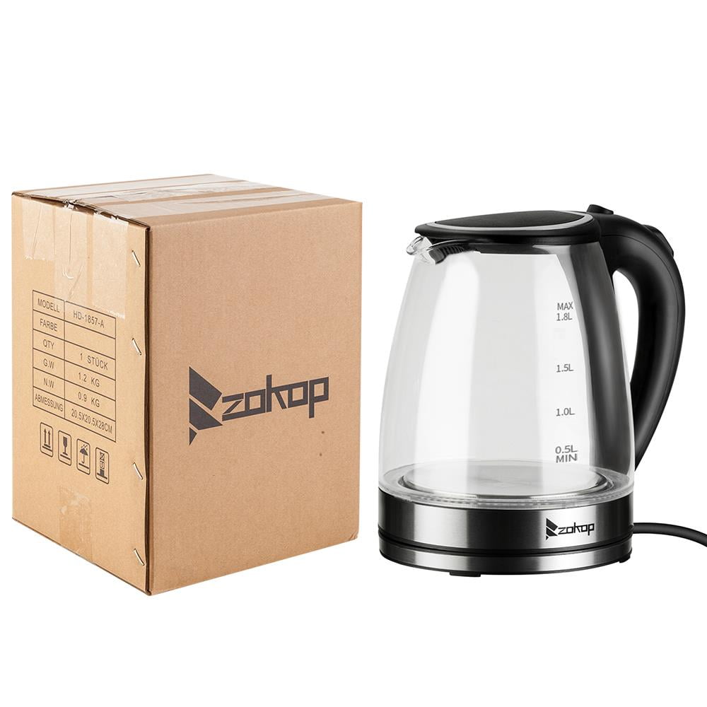 Ktaxon Electric Kettle, Fast Heat with Auto Shut off, Boil Dry Protection, Black