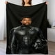 thumbnail image 1 of Manta de pantera negra, súper suave, acogedora y cálida manta de felpa para niños y niñas, mantas de franela ligeras y difusas para sofá, cama, viajes, regalos de camping, 80 x 60 pulgadas, 1 of 8
