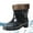 2Black, variant on Rain Boots for Men Waterproof Rubber Boots Mud Boot Anti-Slip Short Ankle Boots
