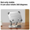 thumbnail image 3 of Innotechsc Soporte para Tableta Ajustable para Escritorio, Tableta Portátil Plegable de Metal, Soporte Portátil, Soporte para Laptop de Refrigeración Ventilado Compatible con 10-15.6", 3 of 8