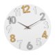 thumbnail image 2 of Reloj de pared moderno de 12 pulgadas, diseño elegante para el hogar Blanco, 2 of 9