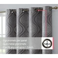thumbnail image 7 of THD Sophia 100% Complete Blackout Privacy Energy Efficient Grommet Window Treatment Curtains - Pair, 7 of 7
