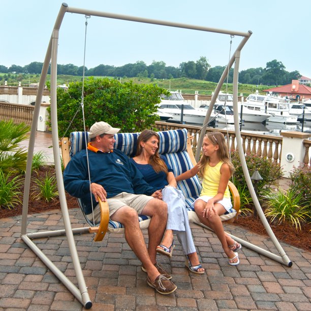 Hatteras hammocks swsc1t steel single swing stand taupe