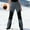 Gray plus size fleece lined pants a1, variant on Women Plus Size Straight Leg Trousers High Waisted Fleece Lined with Pockets Casual Sport Active Long Pants Loose Fit Joggers Workout Lounge Bottoms, Black 2XL