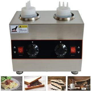 GZZT Sauce Warmer for Ketchup Salad Dressing Chocolate Jam Electric Heater  1/2/3 Bottles Commercial Sauce Jam Warming Machine