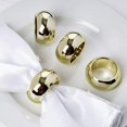thumbnail image 6 of Round Beaded Charger Plates, 13 Inch, with Napkin Rings and Cloth Napkins, Set of 6 (Gold), 6 of 8