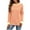 Orange-1, variant on Fall Saving QUINDOS Womens T Shirts Striped Long Sleeve Plus Size Tops for Women Crew Neck Casual Striped Patchwork Black Classic Fit Tops
