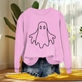 thumbnail image 4 of Ailaofu Womens Halloween Crewneck Sweatshirt Cute Long Sleeve Graphic Pullover Tops Fall Fashion Clothes, 4 of 4