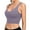 Purple, variant on Women's Athlete Crop Tank Top Medium Support Sports Bra Yoga Fitness