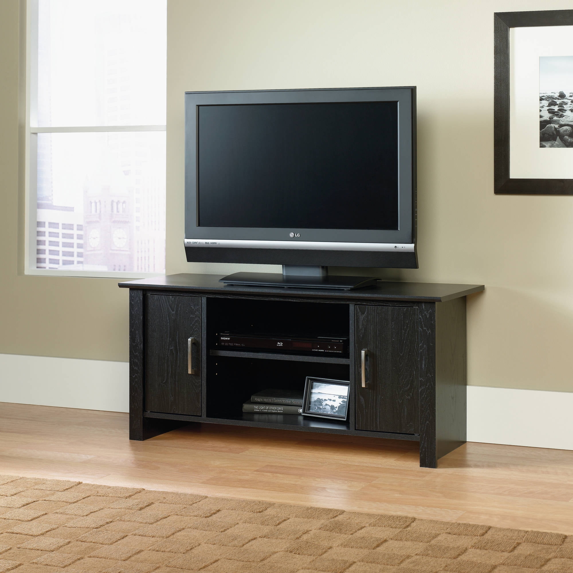 Mainstays Tv Stand For Flat Screen Tvs Up To 47 Multiple Finish for Console Tables Tv