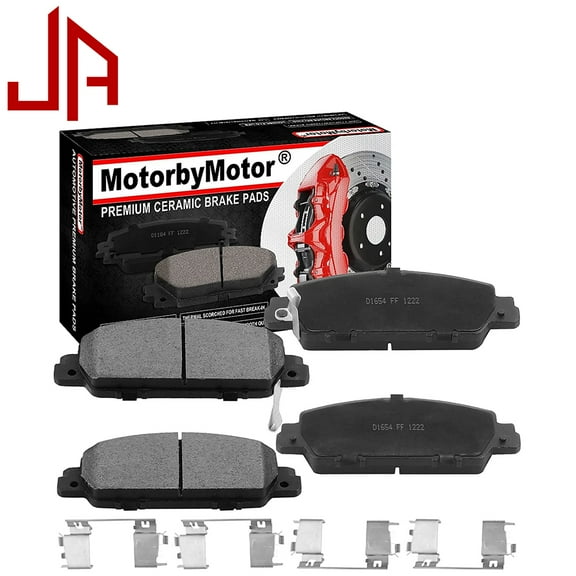 JADODE D1654 Front Ceramic Brake Pads w/Hardware Kits Fits for Honda HR-V 2016 - 2020, Honda Accord 2013-2020-Ceramic Low Dust Brake Pad 4pc