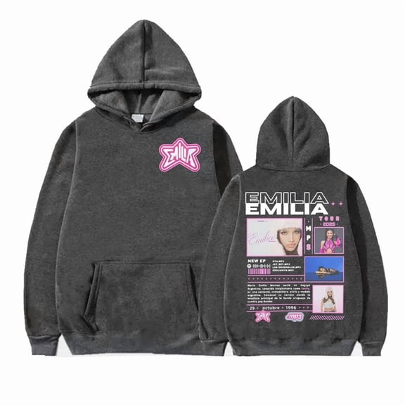 Singer Emilia Mernes 2025 MP3 tour cover sweatshirt, sports hoodie, casual comfortable warm jacket