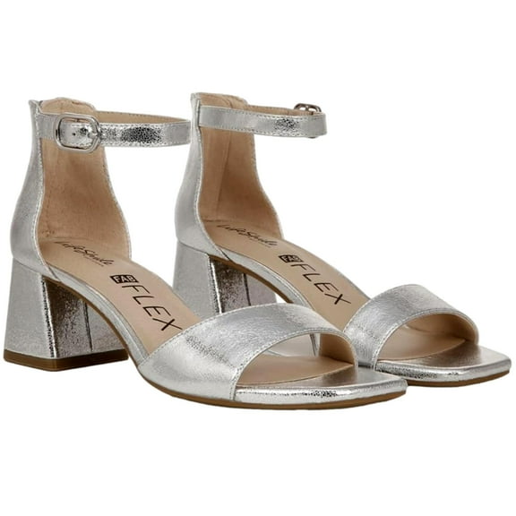 Lifestride Cassidy Ankle Strap Dress Sandals Silver I8937S1020 Women's Size 11