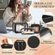 thumbnail image 4 of Set de bolsas de maquillaje Yeyeplum Leather Clear para mujer, 4 unidades, 4 of 6
