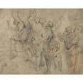 thumbnail image 3 of Peter Paul Rubens 24x20 Black Modern Framed Museum Art Print Titled - Part of the Crowd at the Ecce Homo, 3 of 5