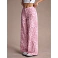 thumbnail image 4 of Women'S for Pink Leopard Wide Leg Jeans XXL, 4 of 8